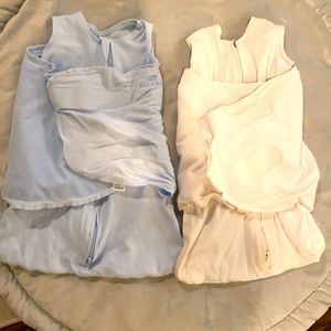 2 halo sleep sacks with Velcro close